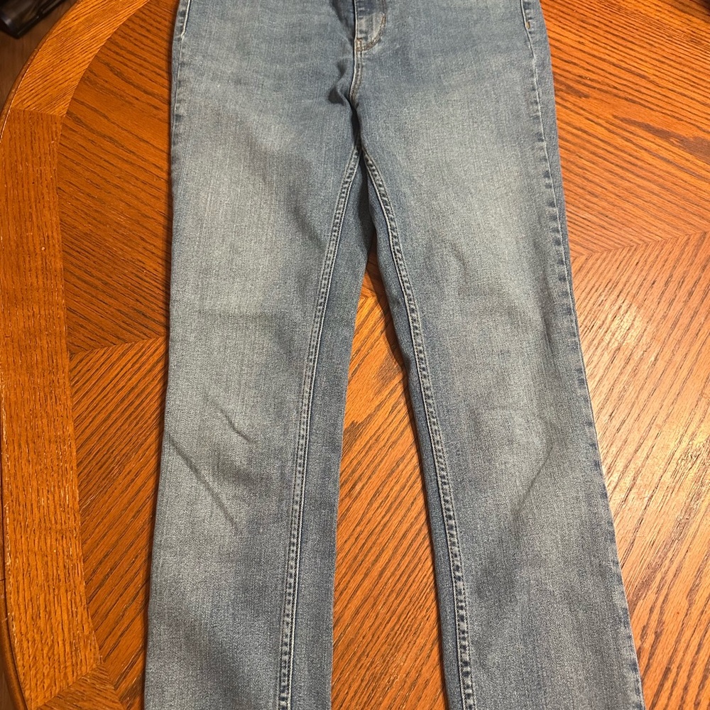 Free People Blue Jeggings with Faded Denim Style